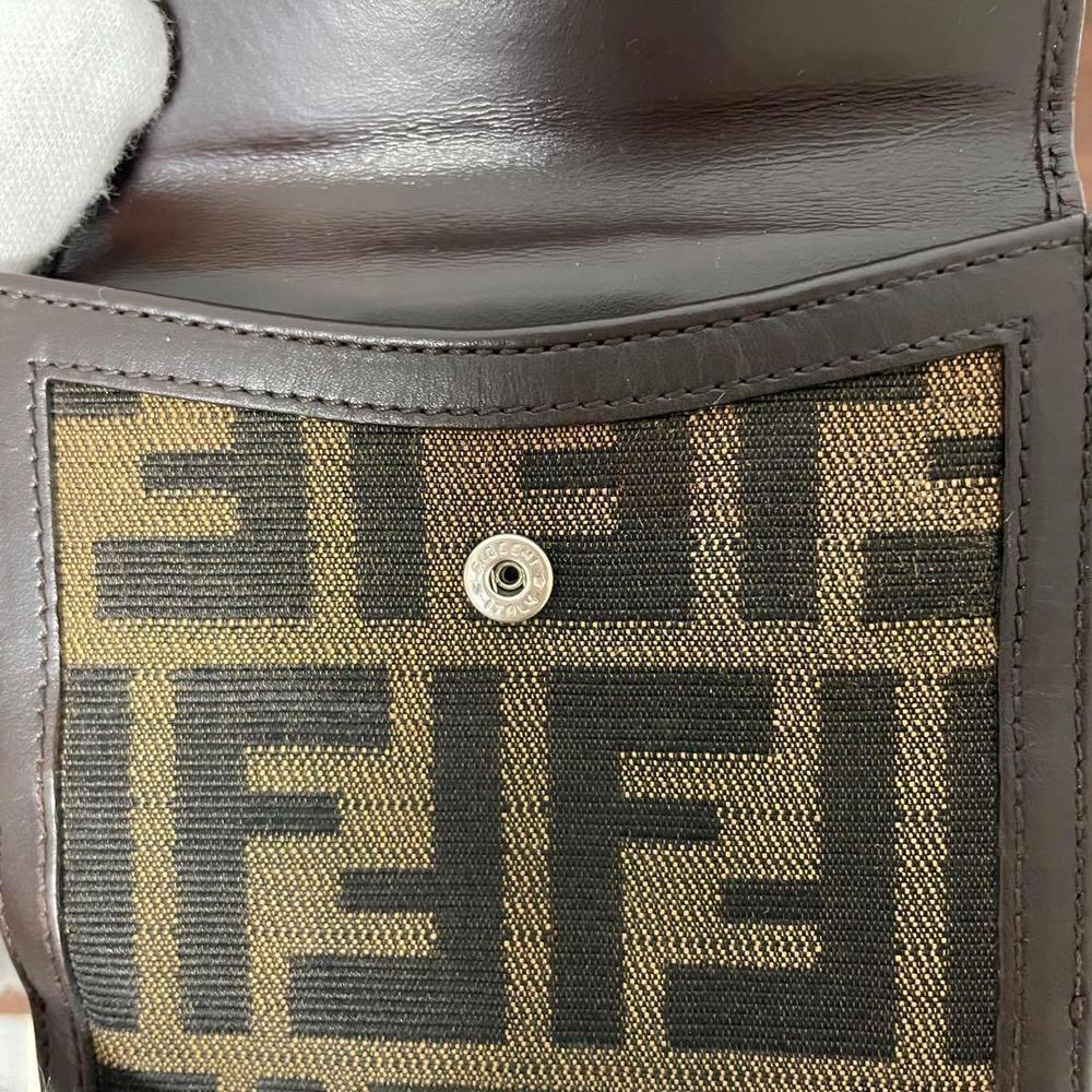Fendi Wallet Zucca Pattern Compact Brown - image 5